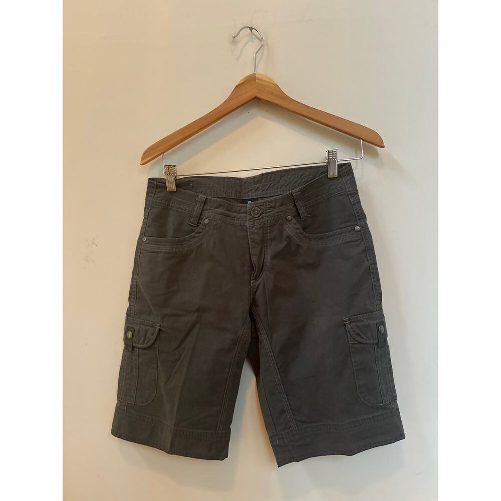 Kuhl Splash 11" Gray Hiking Cargo Bermuda Shorts Size 6 Dark Grey Camping